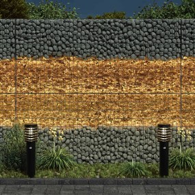 vidaXL Πέτρες Κήπου Καφέ 12 cm Γυαλί