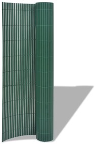 vidaXL Κήπος Φράκτης Διπλής Όψης Πράσινο 1,5x3 μ PVC