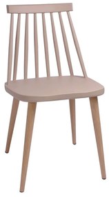 Καρέκλα Lavida Tortora ΕΜ139,91 43X48X77 cm Σετ 4τμχ Metal, Polypropylene