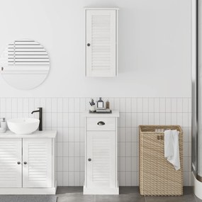 vidaXL Σετ Επίπλων Μπάνιου 2 pcs Καφέ και Λευκό 37 x 34 x 80 εκ