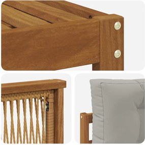 vidaXL Σειρά Καναπέ Εξωτερικού με μαξιλάρι 9 pcs
