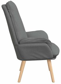 vidaXL Χαλαρωτική Πολυθρόνα Σκούρο γκρι 69 x 74 x 93 εκ. ύφασμα
