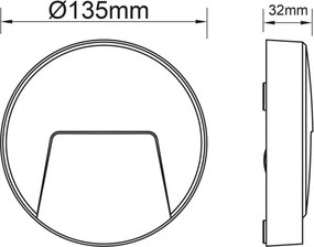 Απλίκα LED Εξωτερικού Χώρου Aca SLIM41W White