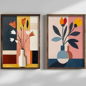 Κάδρα (Σετ 2Τμχ) 856EVL1638 50x3,5x70cm Multi Wallity Vertical Mdf, Wood
