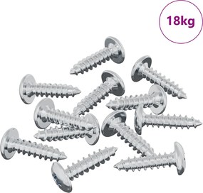 vidaXL Βίδα 13636 pcs Ασημί M4 x 16 χιλ Ατσάλι