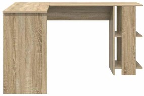 vidaXL Γωνιακό Γραφείο με Αποθήκη Sonoma Δρυς 140 x 113.5 x 75 εκ.