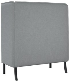 vidaXL Καναπές με ψηλή πλάτη  Ανοιχτό γκρι 109x56x121 cm Ύφασμα