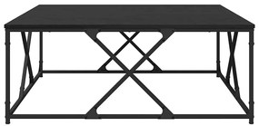 vidaXL Τραπεζάκι σαλονιού Μαύρη Οξυά 100 x 100 x 40 cm
