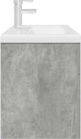 vidaXL Ντουλάπι νιπτήρα μπάνιου με ενσωματωμένη λεκάνη και βρύση