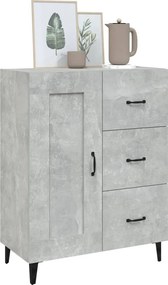 vidaXL Ντουλάπι Γκρι Σκυροδέματος 69,5x34x90 εκ. Επεξεργασμένο Ξύλο