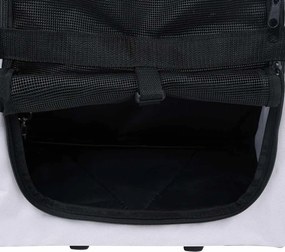 vidaXL Τσάντα Μεταφοράς Κατοικίδιων Αναδιπλούμενη Πολυχρηστική Γκρι