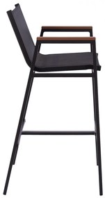 Σκαμπό Μπαρ C5790.02 Ανθρακί Αλουμινίου με Polywood 52x58x108 εκ. 52x58x108 εκ.