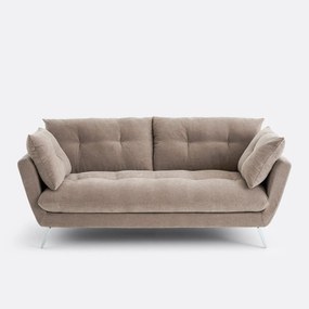 Καναπές 3, 4 ή 5 θέσεων, από μελανζέ πολυεστέρα, TOMI