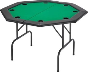 VEVOR 1220 mm Folding Poker Table Foldable 8 Player Casino Texas Holdem Table
