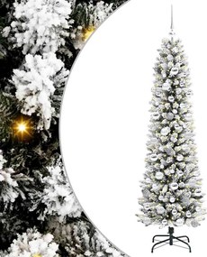 vidaXL Τεχνητό Χριστουγεννιάτικο Δέντρο με 300 LED Λευκό 180 cm