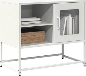 vidaXL Έπιπλο Τηλεόρασης Λευκό 68x39x60,5 εκ. από Χάλυβα