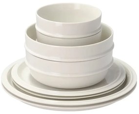 Σερβίτσιο Φαγητού Πορσελάνινο Eau 33085 (Σετ 8τμχ) Off White Zone Denmark 8 τμχ Πορσελάνη