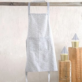 Ποδιά Ολόσωμη Feliz White-Grey Ρυθμός 60x85cm 100% Βαμβάκι