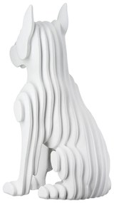 Figure Dog Synthetic Resin White 8X12X22Cm 8X12X22Cm