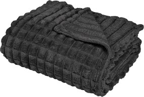 Κουβέρτα Fleece Μονή (160x220) Das Home 1390 Dark Grey