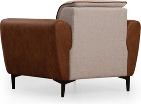 Πολυθρόνα Μπεζ/Κανελί 100x85x85cm AREN