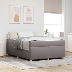 vidaXL Σκελετός Κρεβατιού Άλλο Taupe 160 x 200 cm ύφασμα