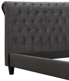 Κρεβάτι Riverton 634, Διπλό, Γκρι, 140x200, Ταπισερί, Τάβλες για Κρεβάτι, 156x250x118cm