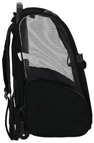 vidaXL Καρότσι Κατοικίδιων 3 σε 1 Μαύρο Ύφασμα Oxford 48x32x57 εκ.