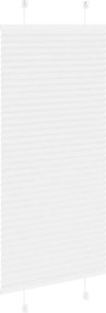 vidaXL Πλισέ περσίδα Λευκό 60x150 cm Πλάτος υφάσματος 59,4 cm