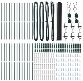 vidaXL Στύλος Περιφράξεων Γκρι 50 x 1,4 μ (50 mm πλέγμα)