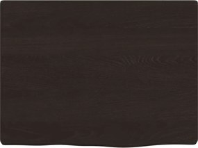 vidaXL Πάγκος Μπάνιου Σκούρο Καφέ 40x30x2 εκ. Επεξ. Μασίφ Ξύλο