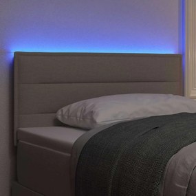 vidaXL LED κεφαλάρι Taupe ύφασμα