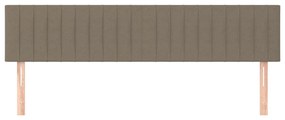 vidaXL Κεφαλάρια Taupe 200x5x78/88 εκ. Ύφασμα