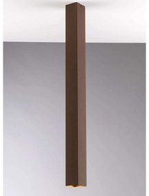 Φωτιστικό Οροφής - Πλαφονιέρα Fluke I-FLUKE-PLQ75 BRO 1xGU10 6x6x75cm Rust Luce Ambiente Design Metal