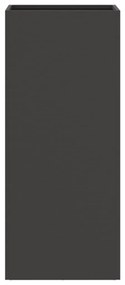 Ζαρντινιέρα Μαύρη 32x27,5x75 εκ. από Χάλυβα Ψυχρής Έλασης - Μαύρο