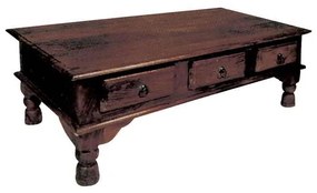 Τραπεζάκι Indian 110x60x41cm Καρυδί