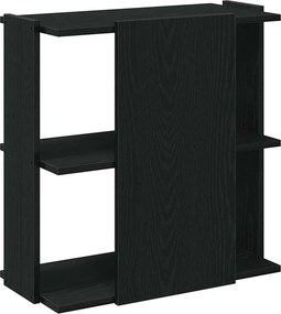 vidaXL Βιβλιοθήκη 3 Επιπέδων Μαύρη 60x30x60 εκ. από Επεξεργ. Ξύλο