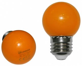 Adeleq Led Λάμπα Σφαιρικό Ε27 2W 230V Πορτοκαλί 13-27023