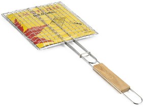 Ψησταριά Burger Muhler 1001836N, 22.5x20.5x52 cm, Ξύλινη λαβή, Inox