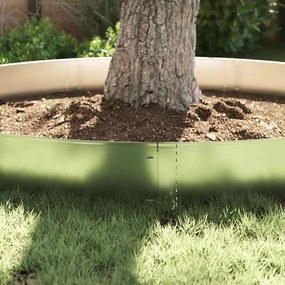 vidaXL Περιγράμματα γκαζόν 20 pcs Ασημί 100 x 25 x 0,07 εκ.