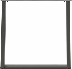 vidaXL Πόδια Τραπεζαρίας σε Σχήμα U 2 τεμ. Ανθρακί 80x(72-73) εκ. Ατσάλι