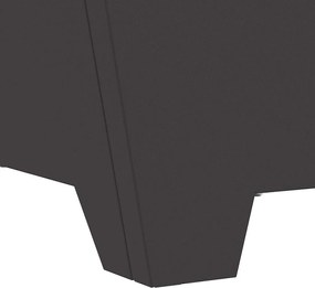 vidaXL Φωτιά Μαύρο 60 x 60 x 30 cm Ατσάλι