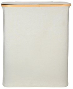 ESTIA ΚΑΛΑΘΙ ΑΠΛΥΤΩΝ BAMBOO ESSENTIALS 144lt ΜΕ ΚΑΠΑΚΙ ΚΑΙ 2 MESH BAGS 56x37x68cm ΓΚΡΙ