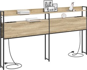 vidaXL Κεφαλάρι Αποθήκης με ράφι Sonoma Δρυς 98 cm Επεξεργασμένο ξύλο