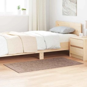 vidaXL Αντιολισθητικό Σαγκί Χαλάκι Καφέ 80 x 150 cm PP
