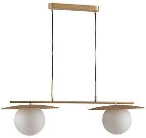 Φωτιστικό Οροφής - Ράγα Chaplin I-CHAPLIN-S2 ORO 2xE27 Led 97x146,2cm Gold Luce Ambiente Design Metal, Glass