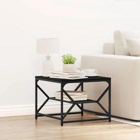 vidaXL Μαύρο Τρεμπάκι Καφέ με Ράφι, 51x50x40 εκ, Φτιαγμένο από Επεξεργασμένο Ξύλο