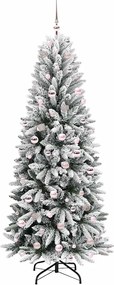 vidaXL Τεχνητό Χριστουγεννιάτικο Δέντρο με 300 LED Λευκό 210 cm