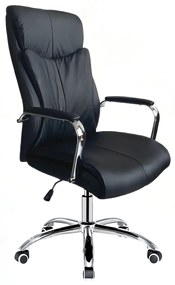 14750016 Καρέκλα Γραφείου ELGIN Μαύρο PU 79x62.5x117-125cm , 1 Τεμάχιο