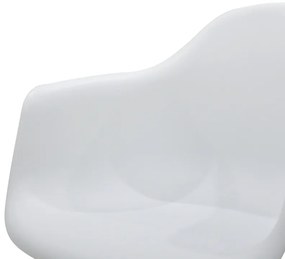 Πολυθρόνα Julita pakoworld PP λευκό-φυσικό πόδι - Πολυπροπυλένιο - 127-000125